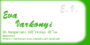 eva varkonyi business card